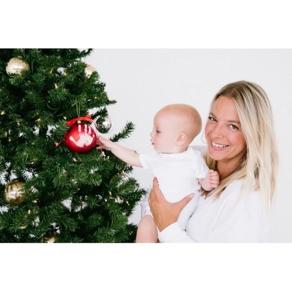 Pearhead Babyprints Ornament in Vibrant Red - Picture 5 of 7